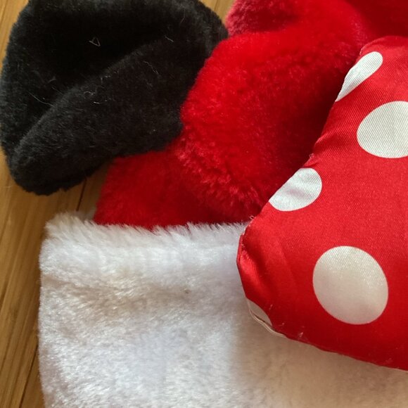 Disney Minnie Mouse Mrs. Claus Santa Hat - Adult Size. main image 3